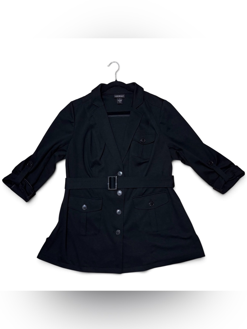 Lane Bryant Black Utility Blazer